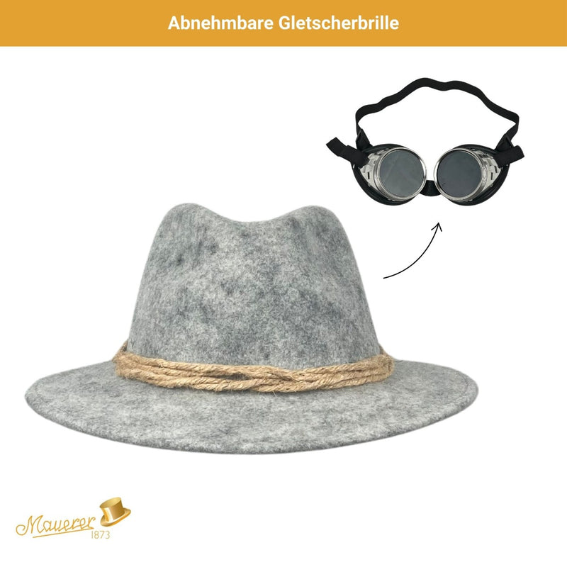 Gletscherhut mit Brille Mauerer