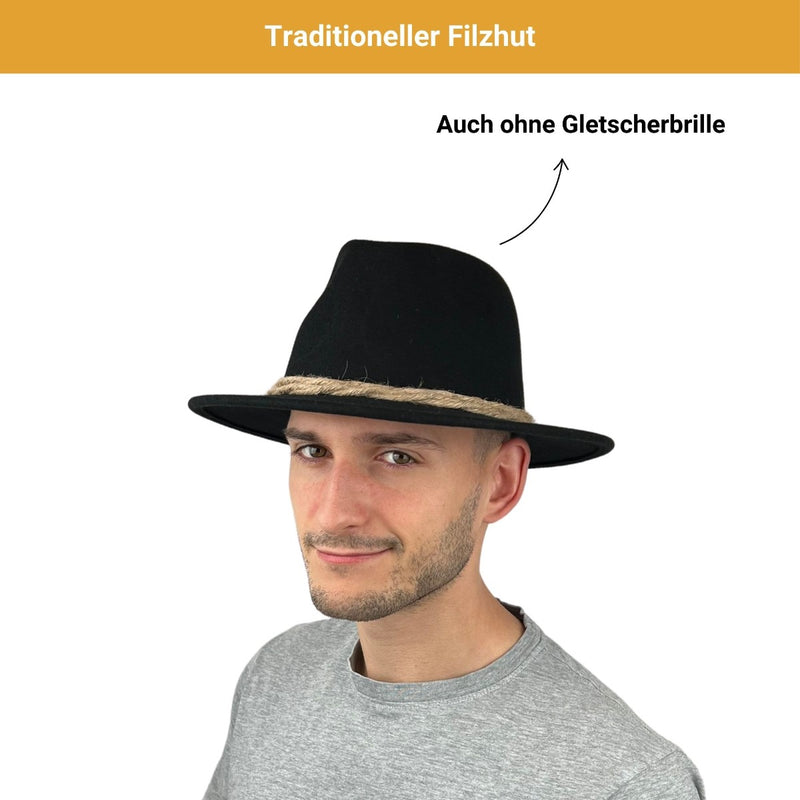 Gletscherhut mit Brille Mauerer