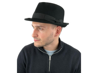 MICHAEL TRILBY WOOL SCHWARZ