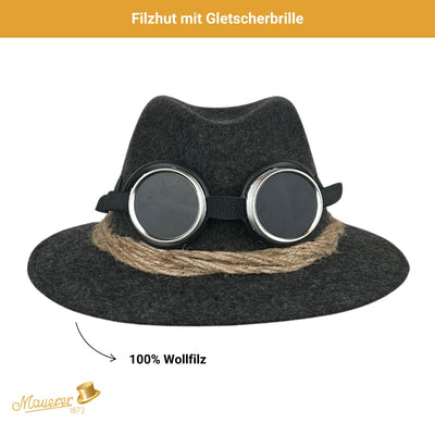 Gletscherhut mit Brille Mauerer