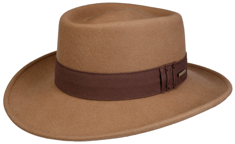 GAMBLER WOOLFELT STETSON COGNAC