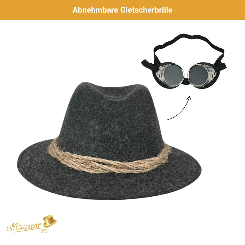 Gletscherhut mit Brille Mauerer