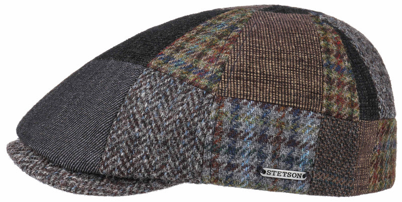 DUCK CAP PATCHWORK STETSON BLAU