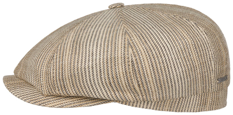 Hatteras Leinen Schiebermütze Stetson Beige