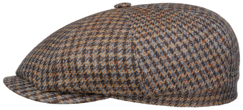 Hatteras Leinen Houndstooth Schiebermütze Stetson