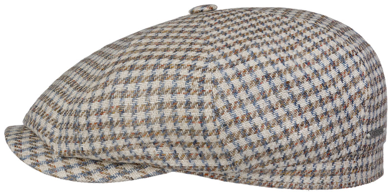 Hatteras Leinen Houndstooth Schiebermütze Stetson