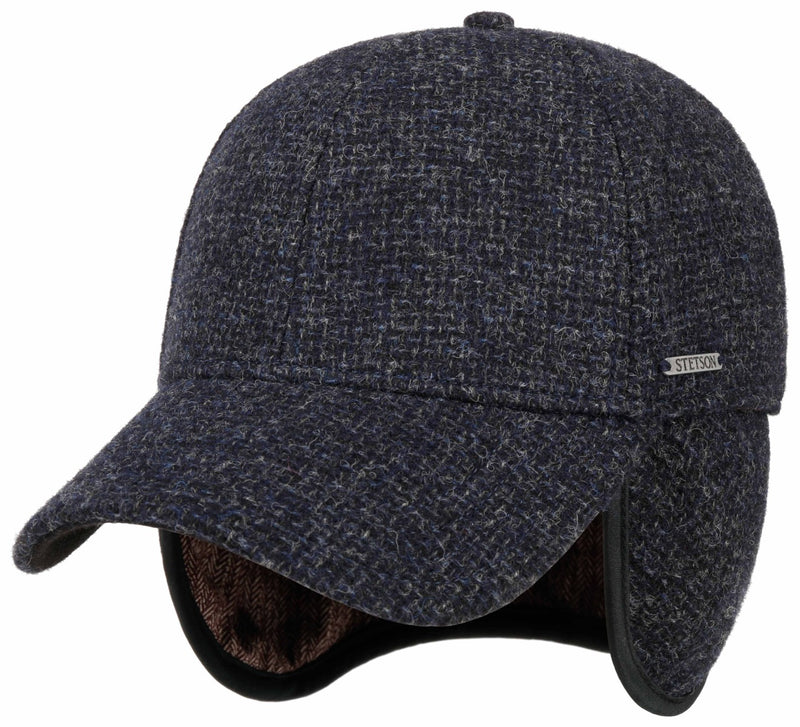 BASEBALL CAP EF WOOL STETSON BLAU