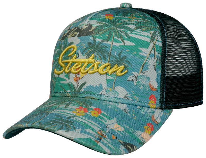 Trucker Cap Aloha Print Stetson