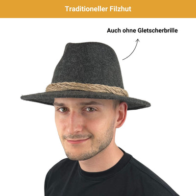 Gletscherhut mit Brille Mauerer