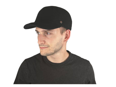 NEW BASECAP WOLLVELOUR TEFLON SCHWARZ