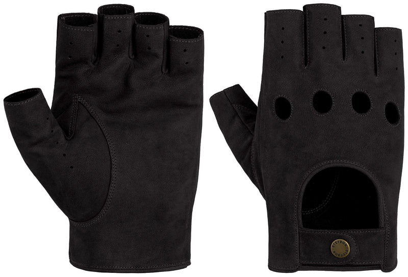 RACING GLOVES GOAT NUBUK STETSON BLACK