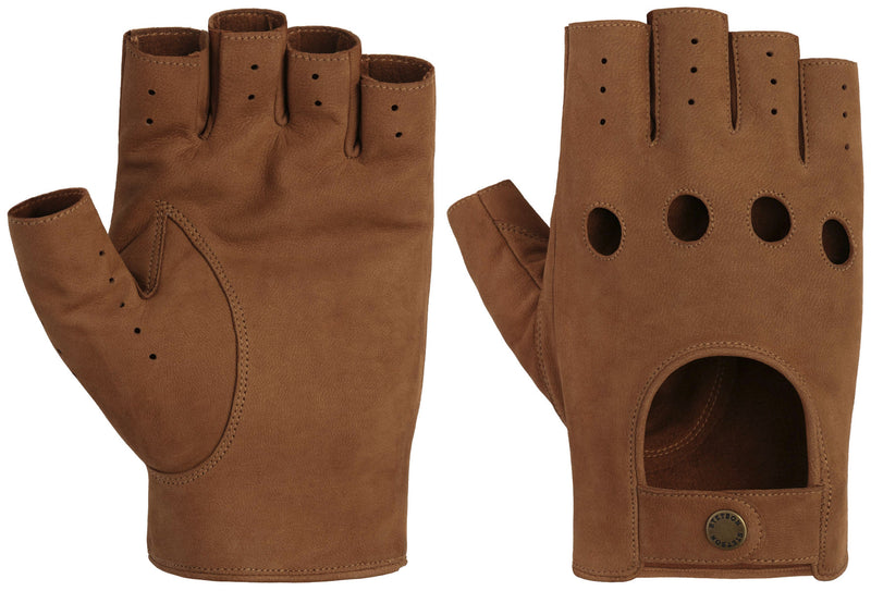 RACING GLOVES GOAT NUBUK STETSON COGNAC