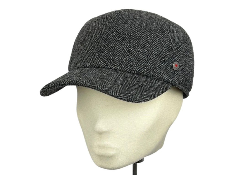 BASECAP EF HERRINGBONE   SHETLAND ANTHRA