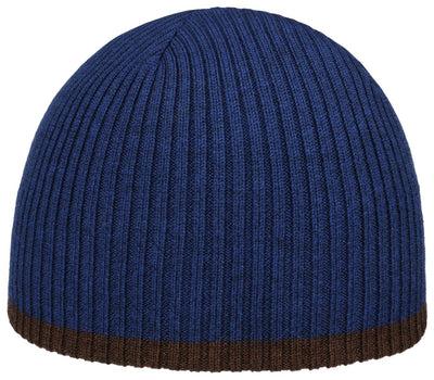 BEANIE REVERSIBLE MERINO STETSON BRAUN NAVY - Hut - online.at