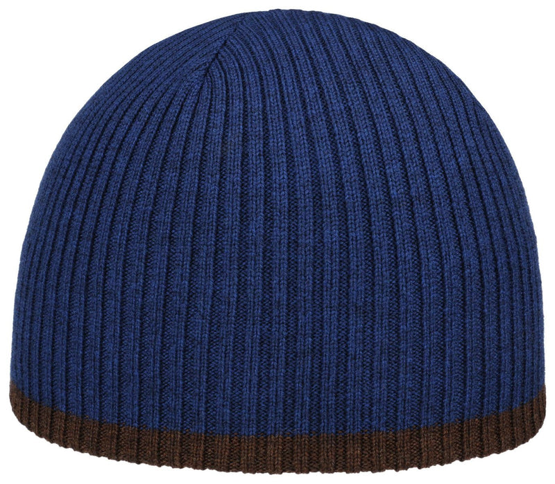 BEANIE REVERSIBLE MERINO STETSON BRAUN NAVY - Hut - online.at