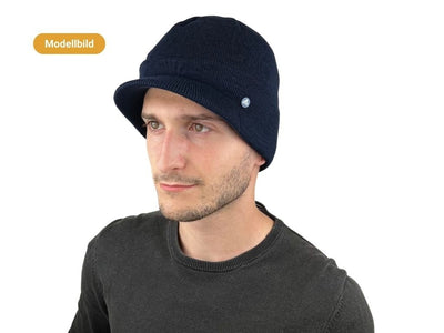 BEANIE WOOL ACRYL SCHIRM HAMMABURG GRAU - Hut - online.at