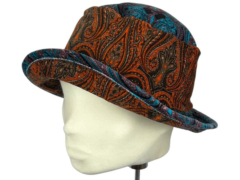 BUCKET VELVET PAISLEY GREVI MULTI - Hut - online.at