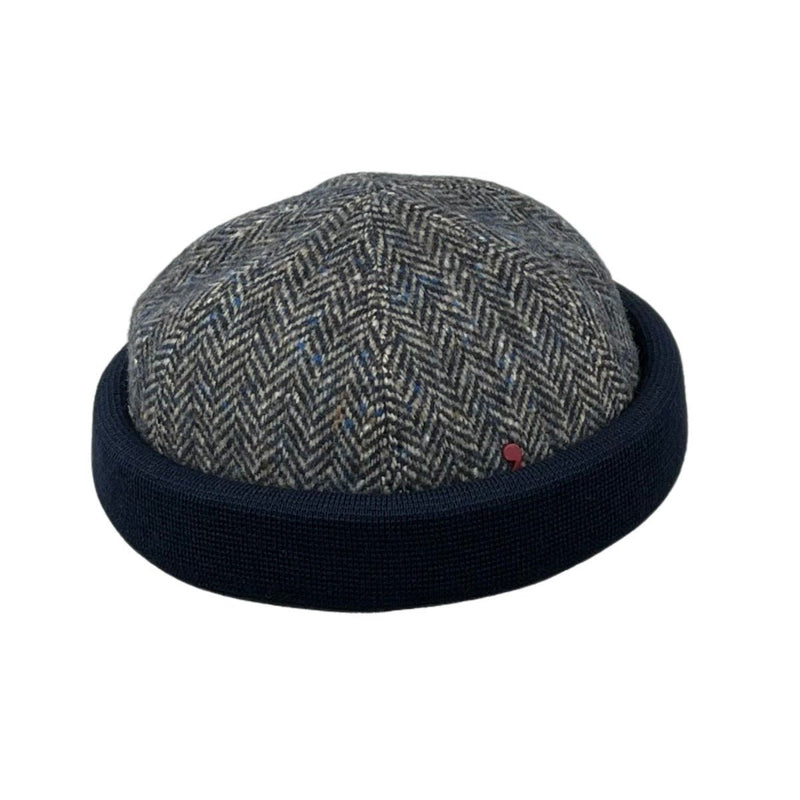 Docker Herringbone Navy ALFONSO D´ESTE 57 - Hut - online.at