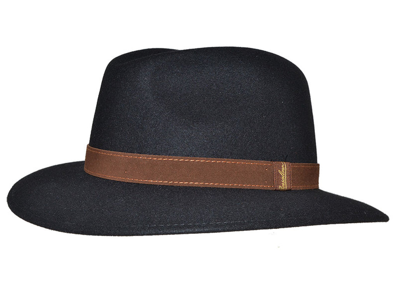 BORSALINO TRAVELLER FELT SCHWARZ 55