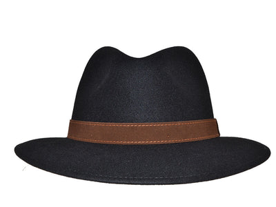 BORSALINO TRAVELLER FELT SCHWARZ 55