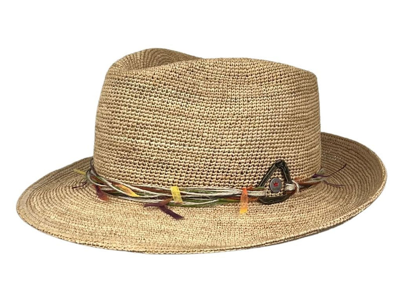 FEDORA RAFFIA NATUR MULTICOLOR - Hut - online.at