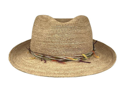 FEDORA RAFFIA NATUR MULTICOLOR - Hut - online.at