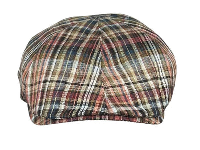 Gatsby Woven Tartan Doria Blue Terracott - Hut - online.at