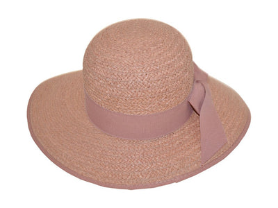 GROßE RAFFIA SCHUTE MAUERER PINK - Hut - online.at