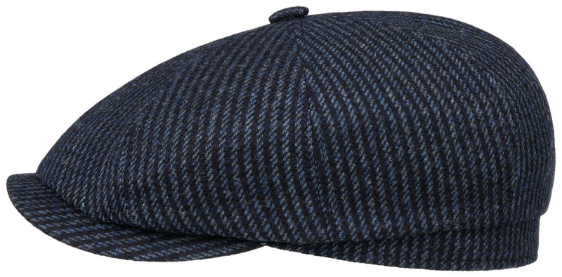 HATTERAS WOOLEN STRIPE STETSON NAVY 57 - Hut - online.at