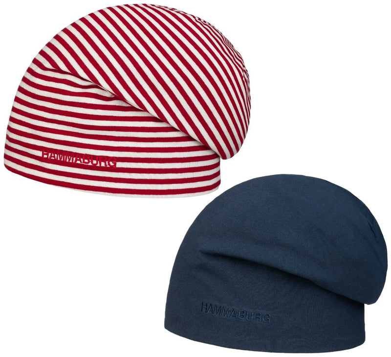 Long Beanie Reversible Hammaburg Rot - Hut - online.at