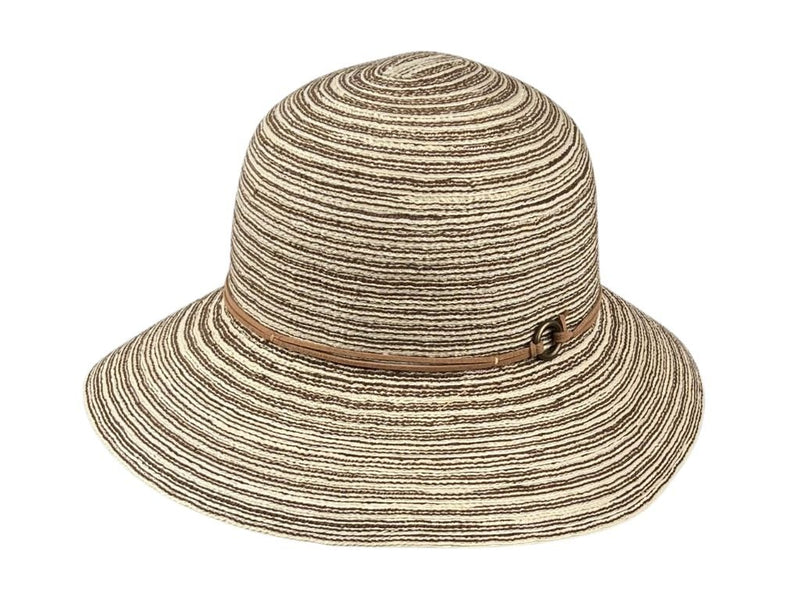 Multicolor Glocke Stripe Breiter Rand Beige - Hut - online.at