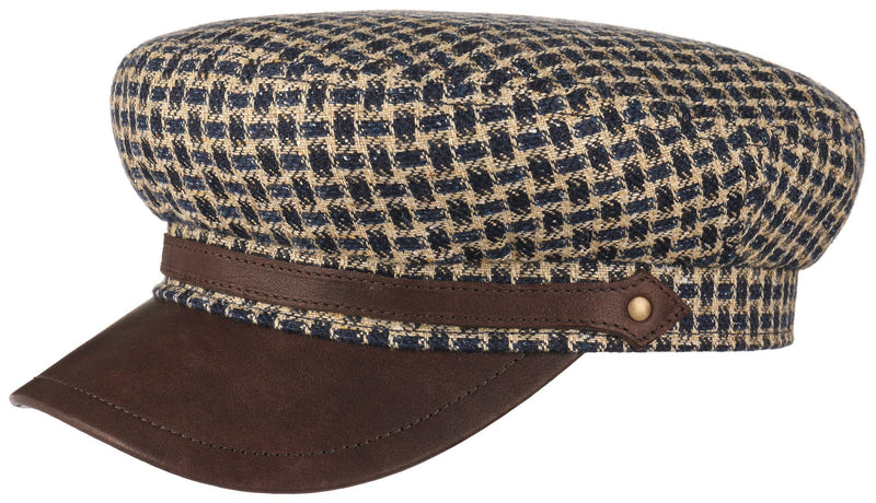 RIDERS CAP LINEN STETSON HOUNDSTOOTH 55 - Hut - online.at