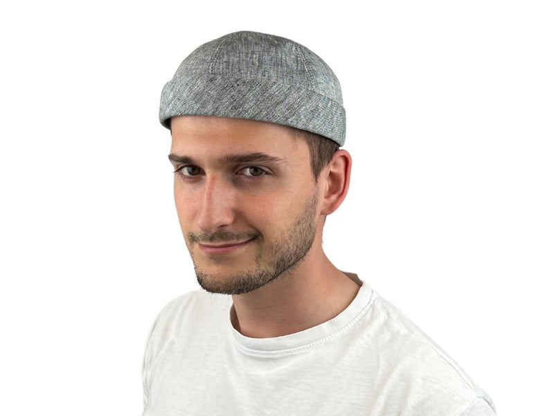 Sailor Skullcap Leinen Bullani Grau - Hut - online.at