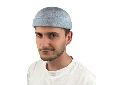 Sailor Skullcap Leinen Bullani Hellblau - Hut - online.at