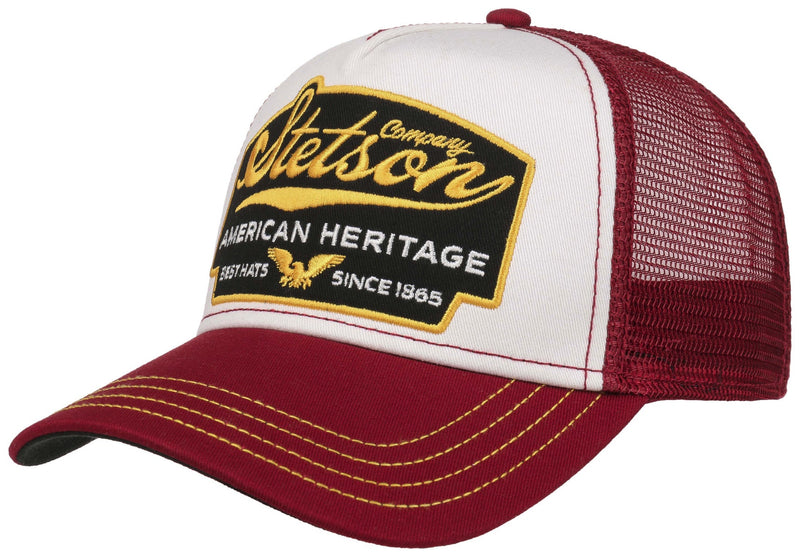 TRUCKER CAP AMERICAN HERI STETSON BORDO - Hut - online.at