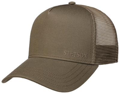 Trucker Cap Cotton Stetson Oliv - Hut - online.at