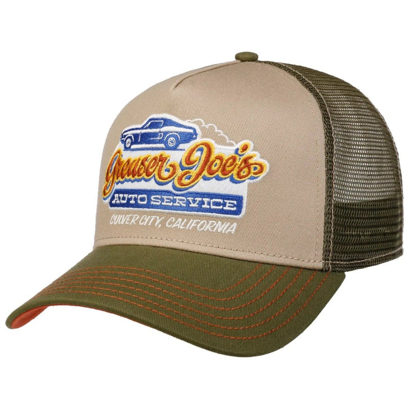 Trucker Cap Greaser Joe´s JJ Hats Olive Sand - Hut - online.at