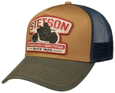 Trucker Cap Motorcycle Stetson Beige Oliv - Hut - online.at