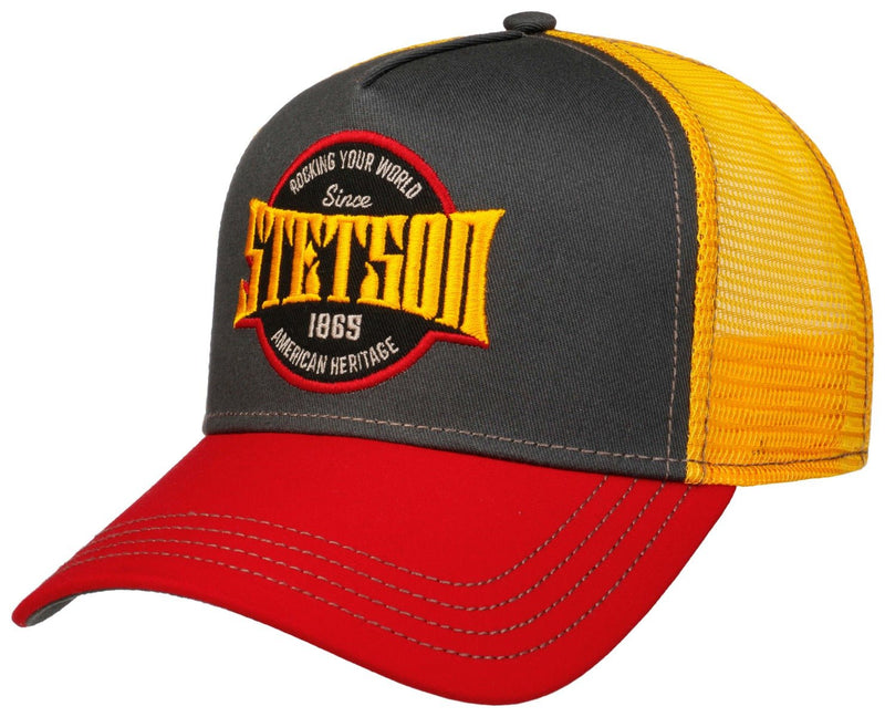 Trucker Cap Rocking Your World Stetson Red Grey - Hut - online.at