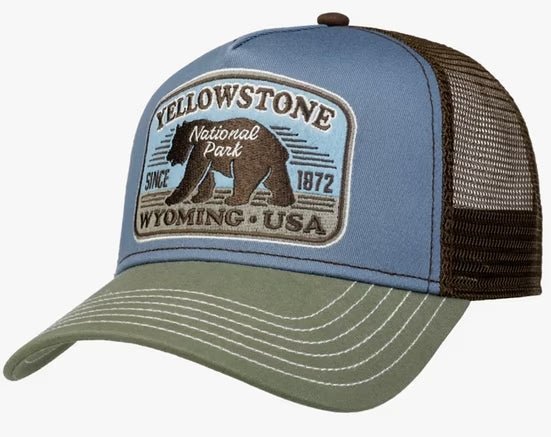 Trucker Cap Yellowstone JJ Hats Olive Dusty Blue - Hut - online.at