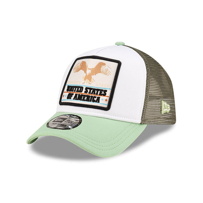 Trucker Oregon State New Era White Green - Hut - online.at