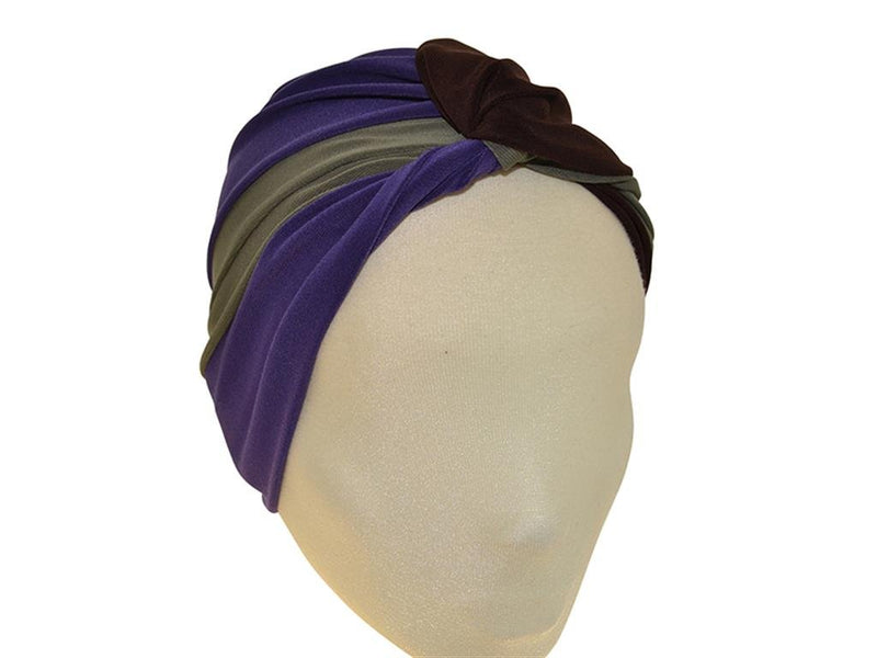 TURBAN C. T. MULTI LILA BRAUN - Hut - online.at