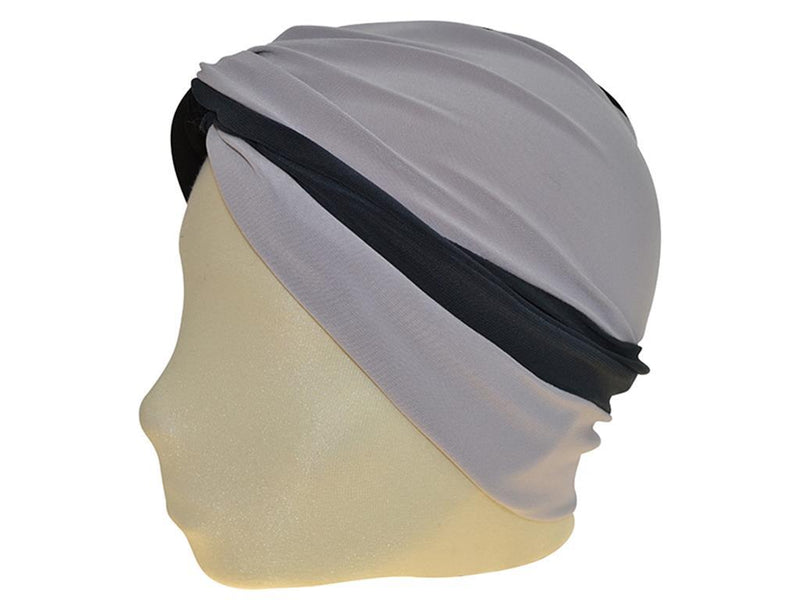 TURBAN C. T. MULTI SCHWARZ GRAU - Hut - online.at