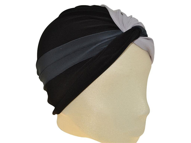 TURBAN C. T. MULTI SCHWARZ GRAU - Hut - online.at