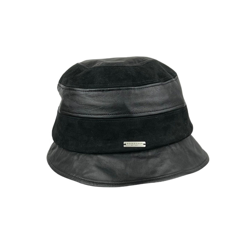 Velourleder Glocke Schwarz - Hut - online.at