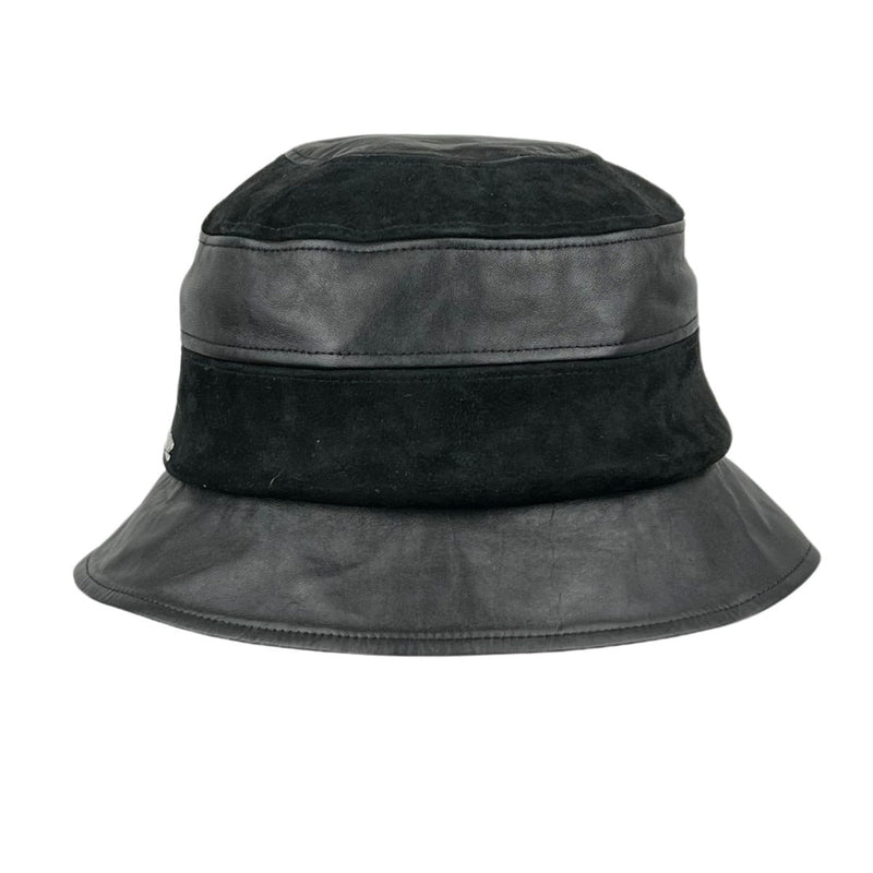 Velourleder Glocke Schwarz - Hut - online.at