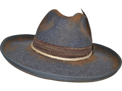 VINTAGE WESTERN HAT MAUERER GRAU S - Hut - online.at