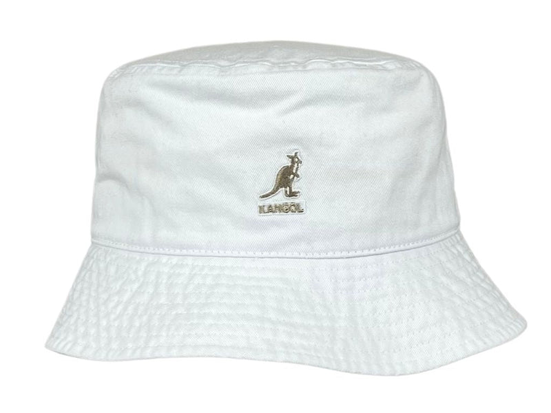 WASHED BUCKET KANGOL WHITE S - Hut - online.at