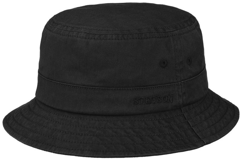 BUCKET COTTON TWILL STETSON SCHWARZ - Hut-online.at