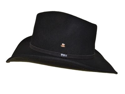 COWBOYHAT VON MAUERER WOLLE SCHWARZ - Hut-online.at